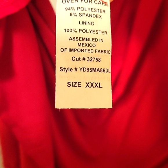 Alloy Apparel Red Evening Gown Size XXXL - Picture 5 of 6